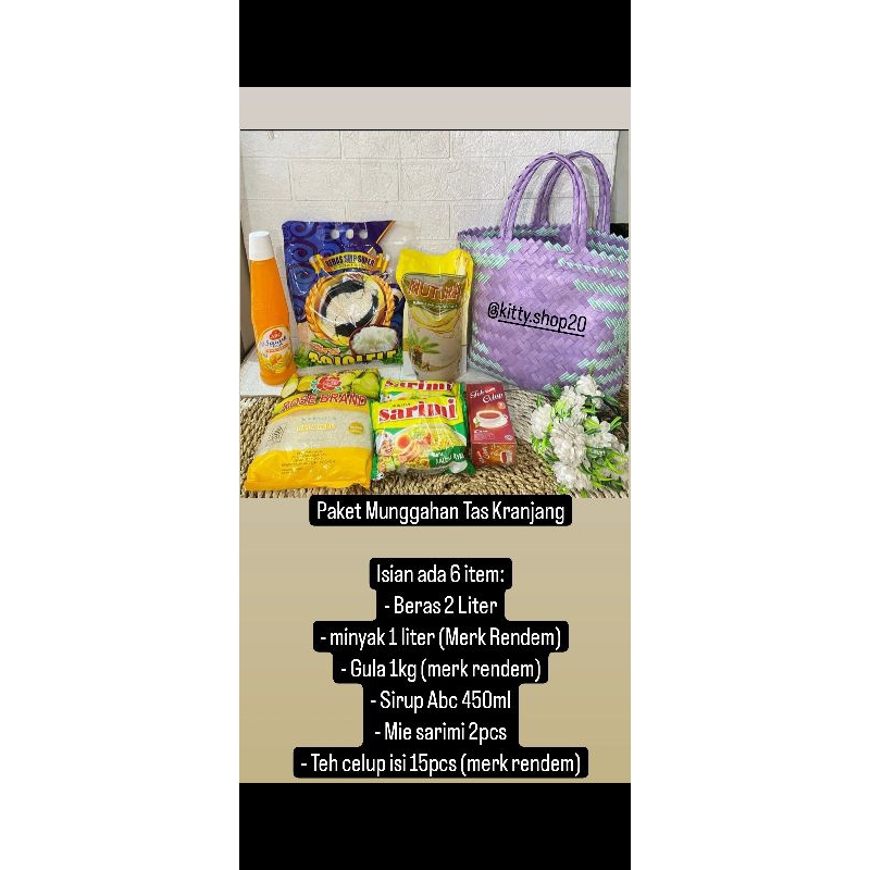 

Paket lebaran/munggahan tas kranjang