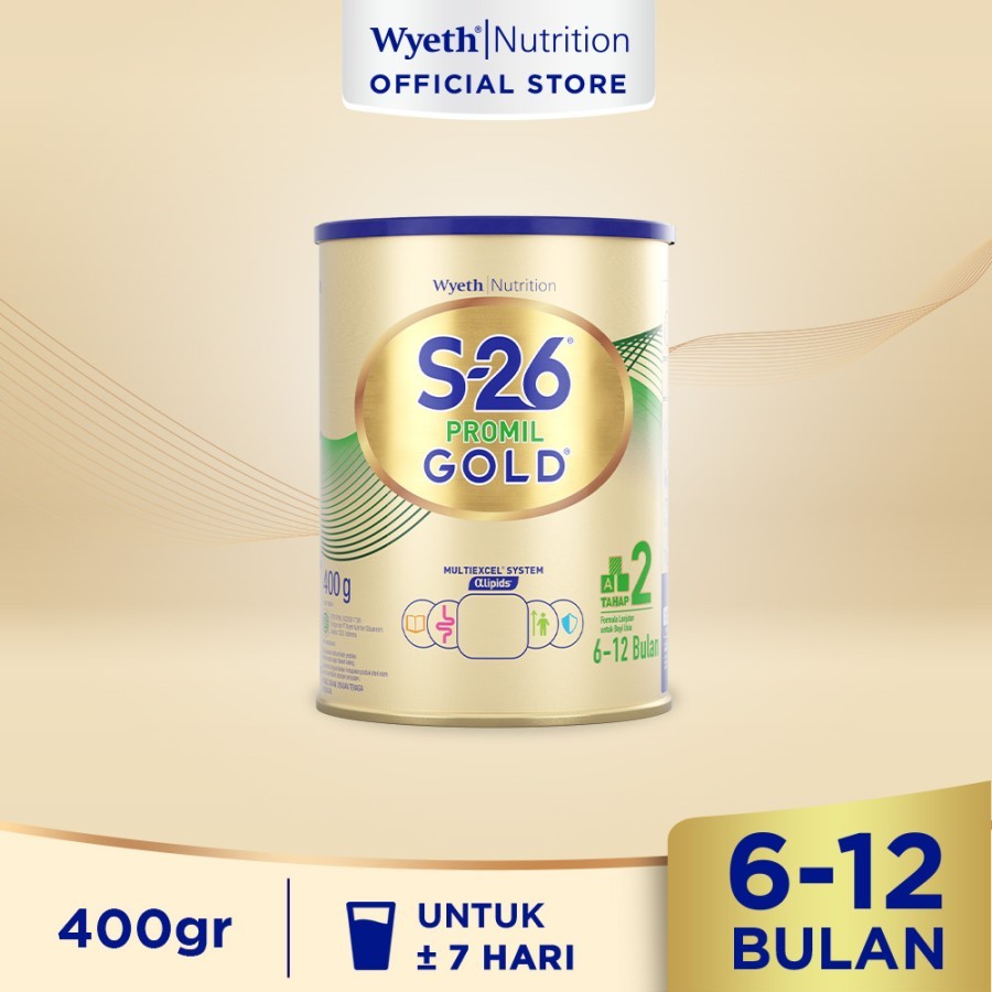 S26 PROMIL GOLD 2 400GR 6-12 bulan KALENG KECIL S-26 GOLD S26 KALENG / S26 6-12 BULAN / MAMA SUSU