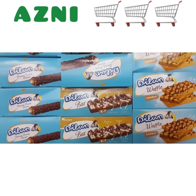 

Dilan Coklat Wafer Roll Crunchy Caramel / Bar/ Waffle 1 Box 12 Pcs