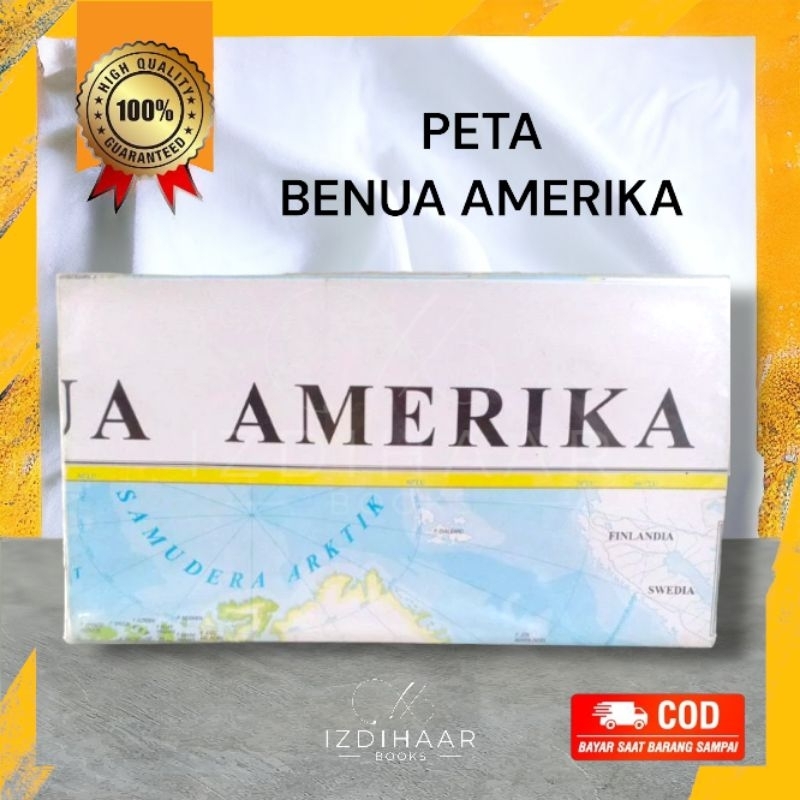 

Peta Benua Amerika ukuran 109cm x 79cm