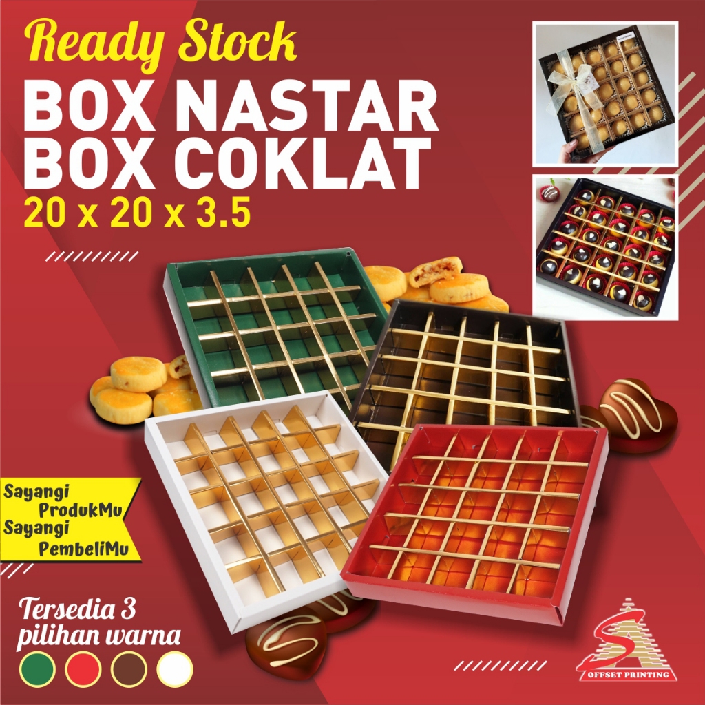 

Box Nastar/Box Coklat/Box Mochi (Inner isi 25pcs)