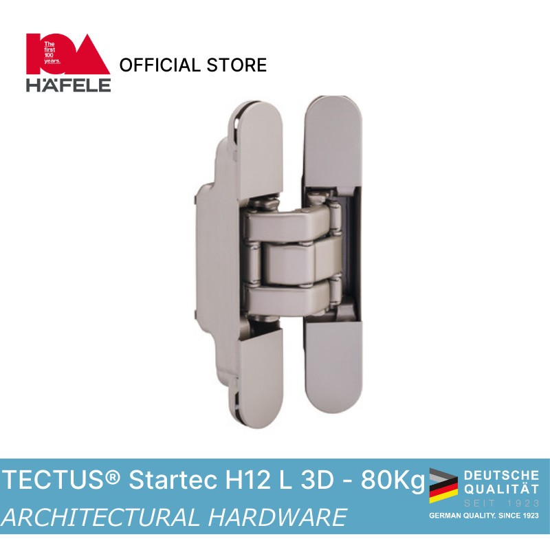 Hafele Tectus® Startec H12 L 3D - Engsel Pintu Tanam - Pintu 80kg