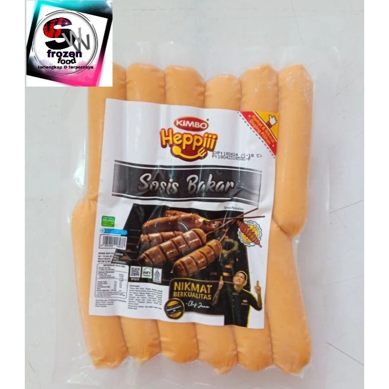 

Kimbo Heppi Sosis Bakar Mini Ori 500 gram isi 12