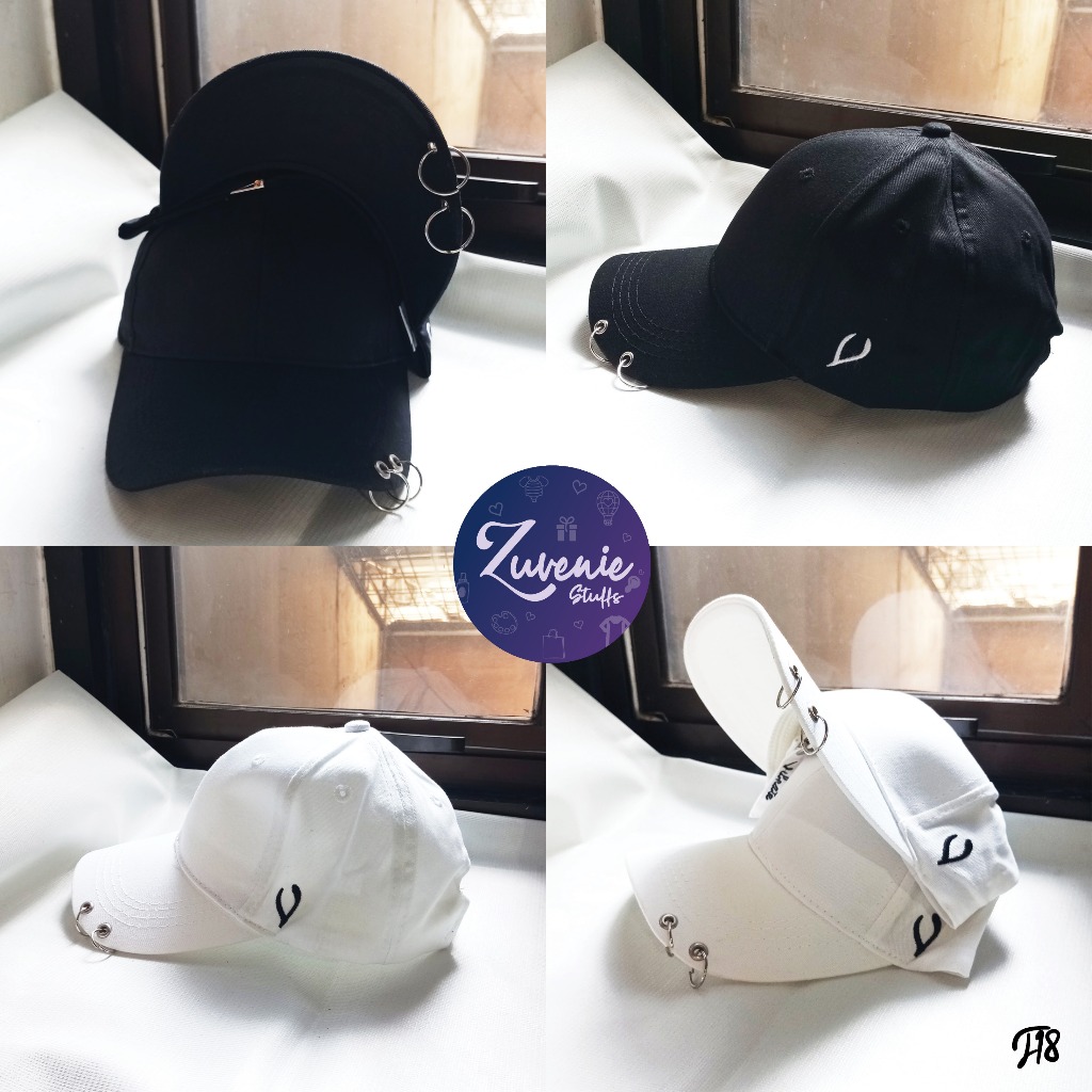 T18 - Topi Korea Dewasa Pria & Wanita - Twin Ring Ball Cap Vibrate - Hip Hop Cap - Baseball Cap