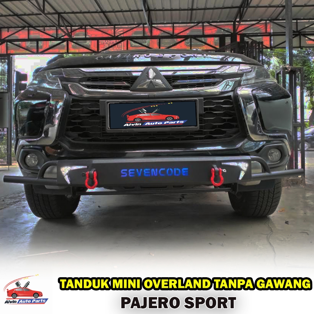 TANDUK PAJERO SPORT MINI OVERLAND / PENGAMAN BUMPER DEPAN PAJERO SPORT