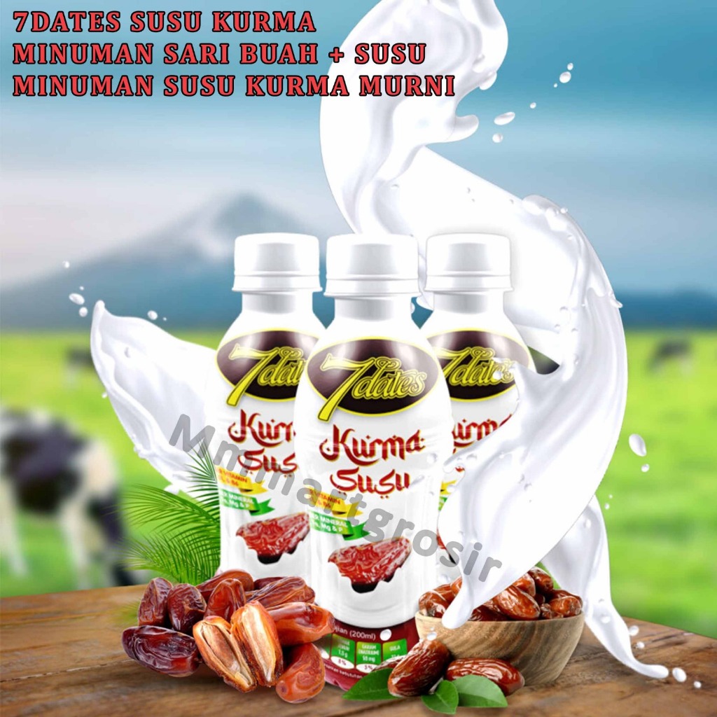 

7Dates Susu Kurma / Minuman Sari Buah+Susu / Minuman Susu Kurma Murni / 200ml