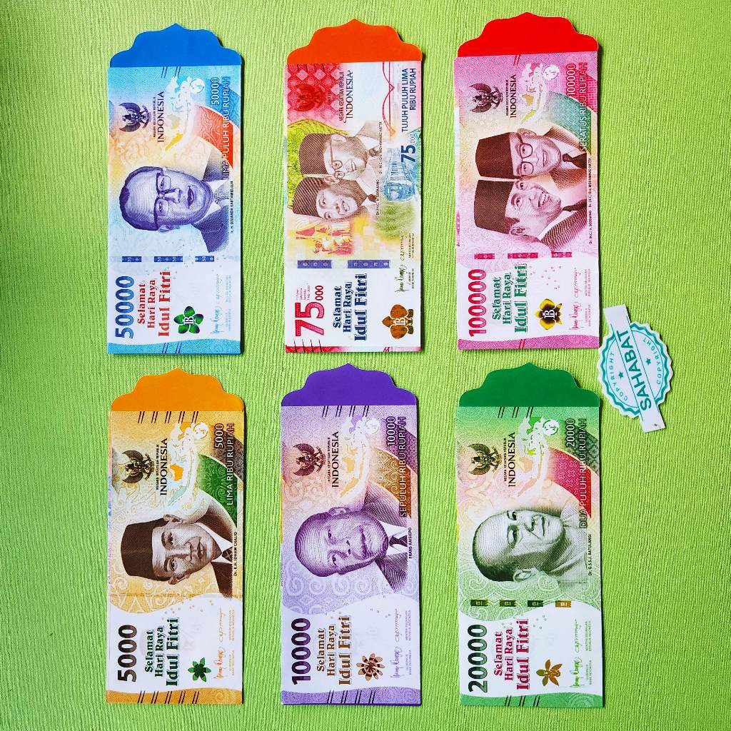 

10 PCS AMPLOP / ANGPAU LEBARAN MOTIF SEPETI DI FOTO ETALASE UKURAN PANJANG/JUMBO ISI 10 LEMBAR (UANG TANPA DI LIPAT)