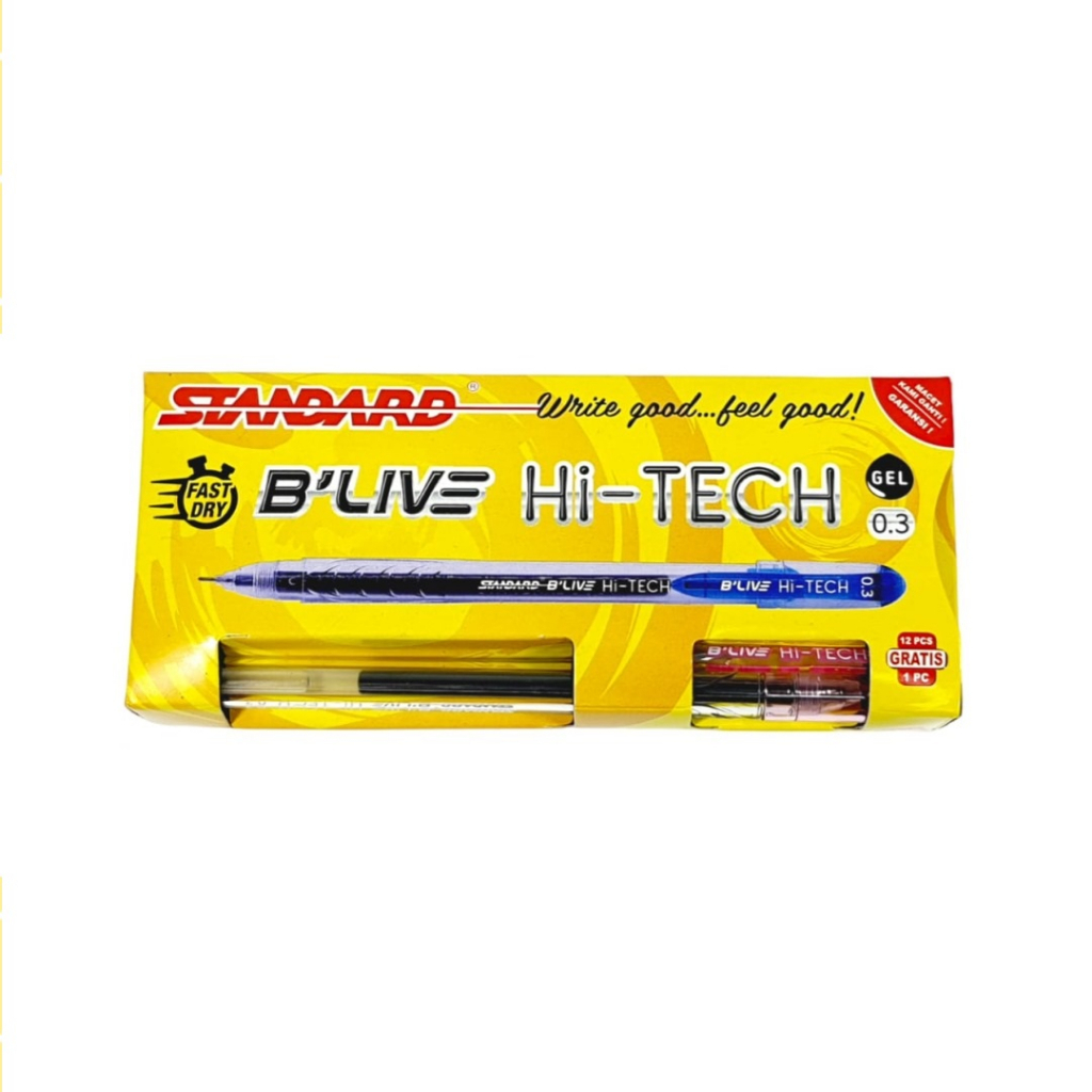 

Pen Standard B'live Hi -Tech 0.3 Gel