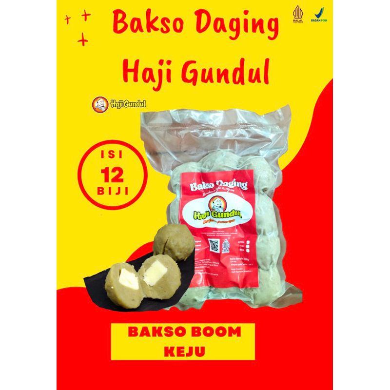 

Bakso Daging Haji Gundul - Varian BOOM Keju