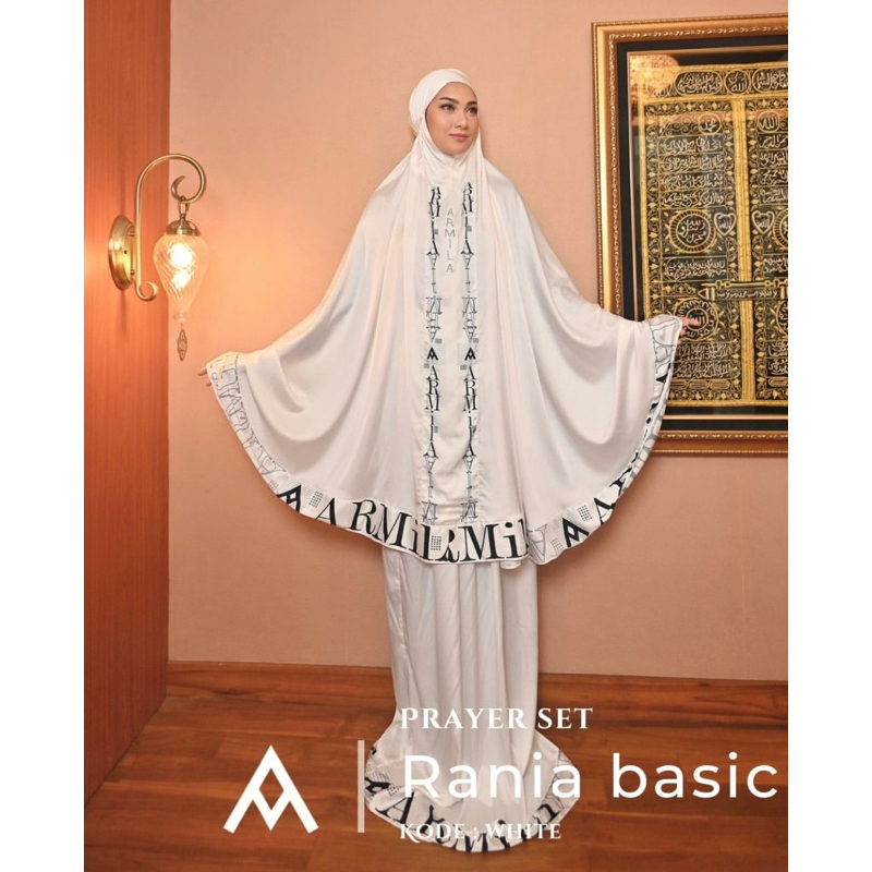 Rania Prayer White | Armila Syari Premium | Mukena Armila