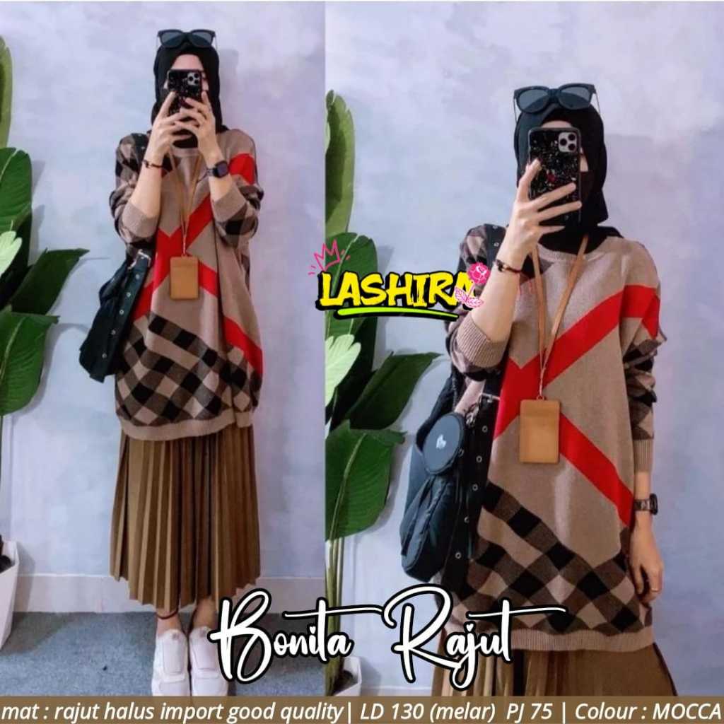 bonita blouse rajut super jumbo ld 130 blus atasan baju kaos big over size xxxxl  import melar casua
