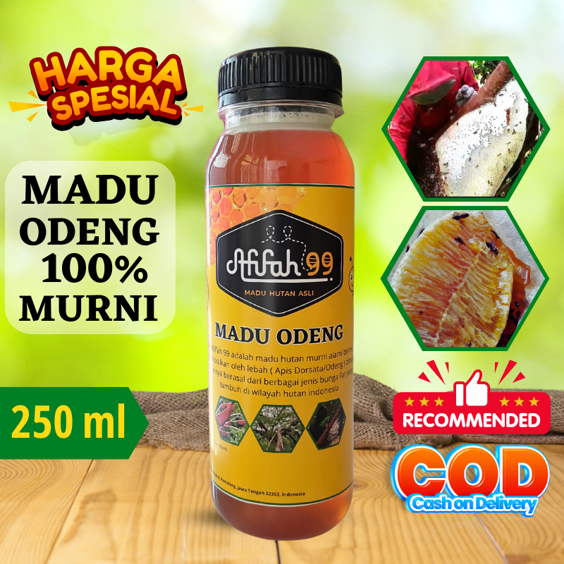 

Madu Asli - Madu Odeng (250 ml) Madu Afifah 99 - Madu Hutan Asli Murni
