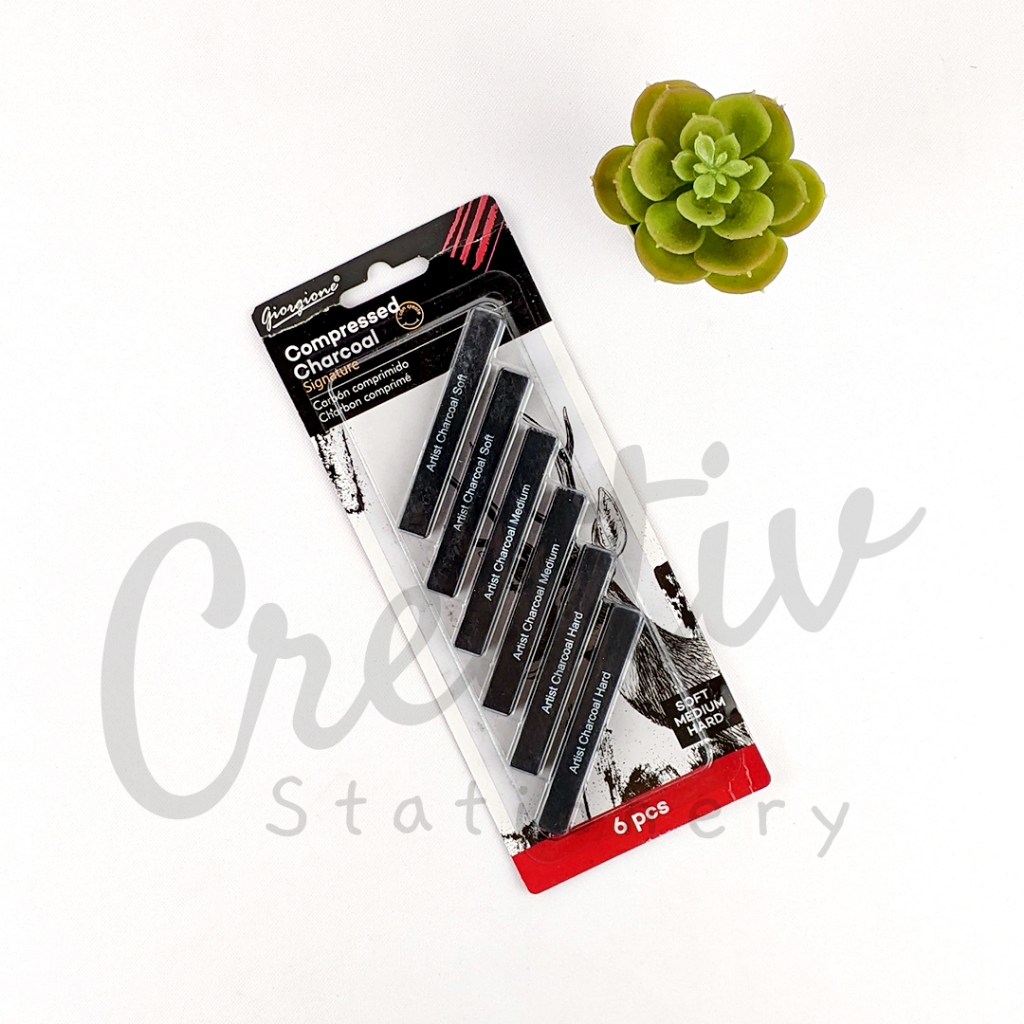 

GIORGIONE Compressed Charcoal Pencil Set Sketsa Batang Karbon G-Wm3203