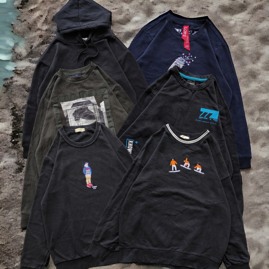 SWEATER CREWNECK / SWEATER HOODIE / JAKET CREWNECK / JAKET HOODIE / HOODIE ZIPPER / JAKET HALF ZIP S