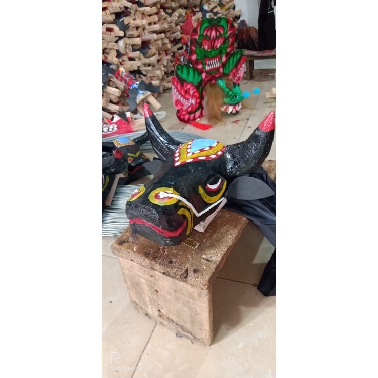 ✔️SALE Barrongan Bantengan Kropyok / Bantengan Kropyok Anak Dan Dewasa FREE Kemul