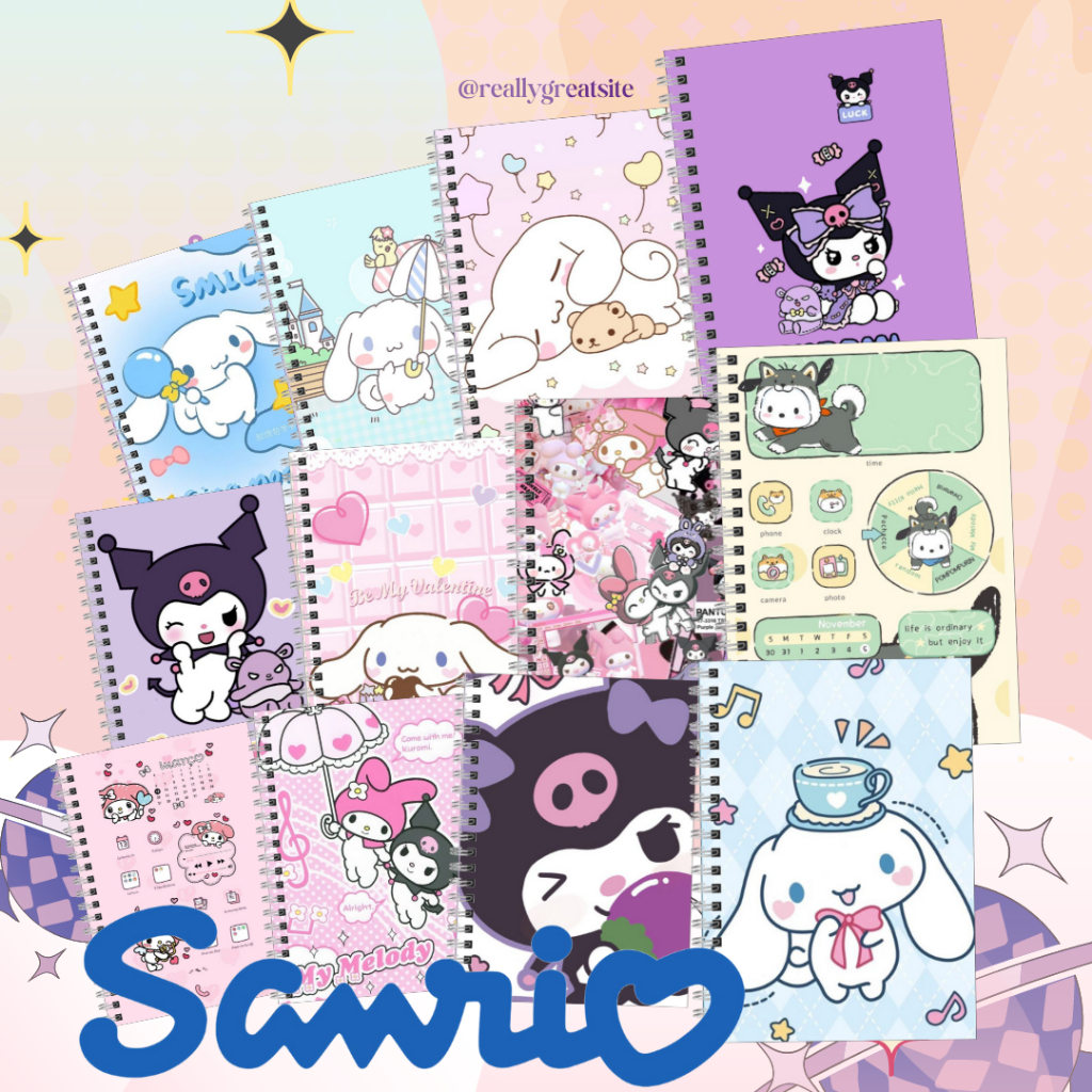 

note book / buku catatan SANRIO kuromi,Cinnamoroll