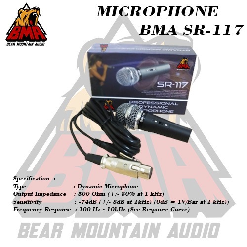 MIC BMA SR 117 Microphone BMA 117 Mic Kendang Mic Suara Dut Mic Instrumen Original BMA