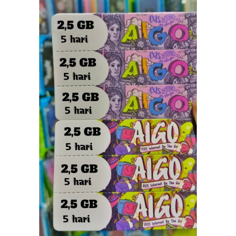 Voucher Axis 2,5 gb 5 hari SKS
