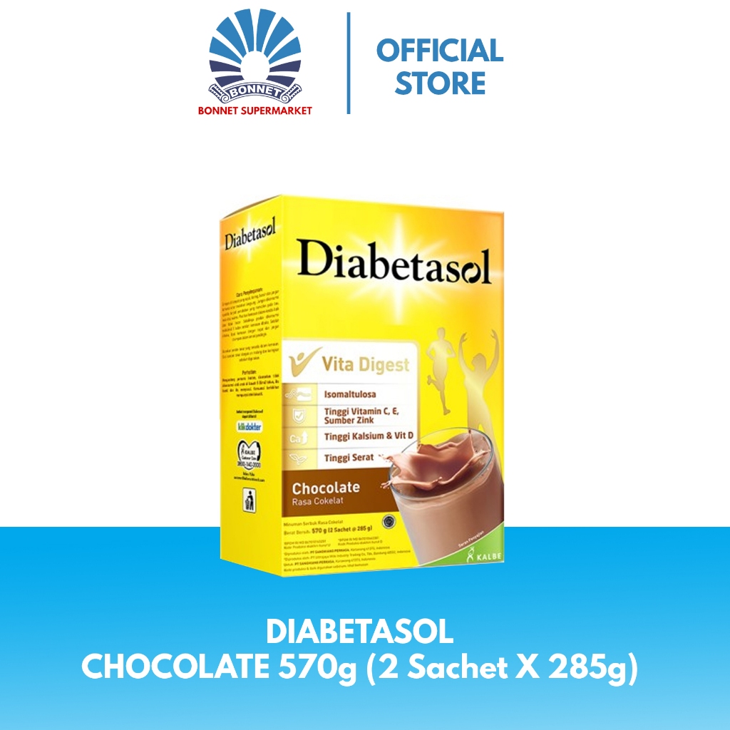 

Diabetasol Chocolate 570g (2 Sachet x 285g) 8992802660013