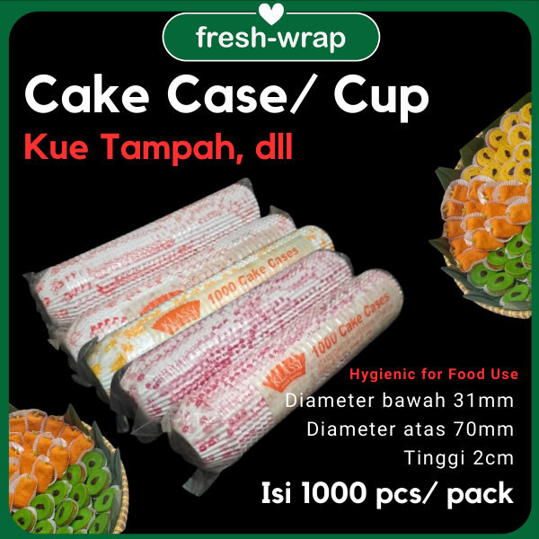 Cake Cases Klassi Motif Diameter 70 mm isi 1000pcs Cup Kue Tampah