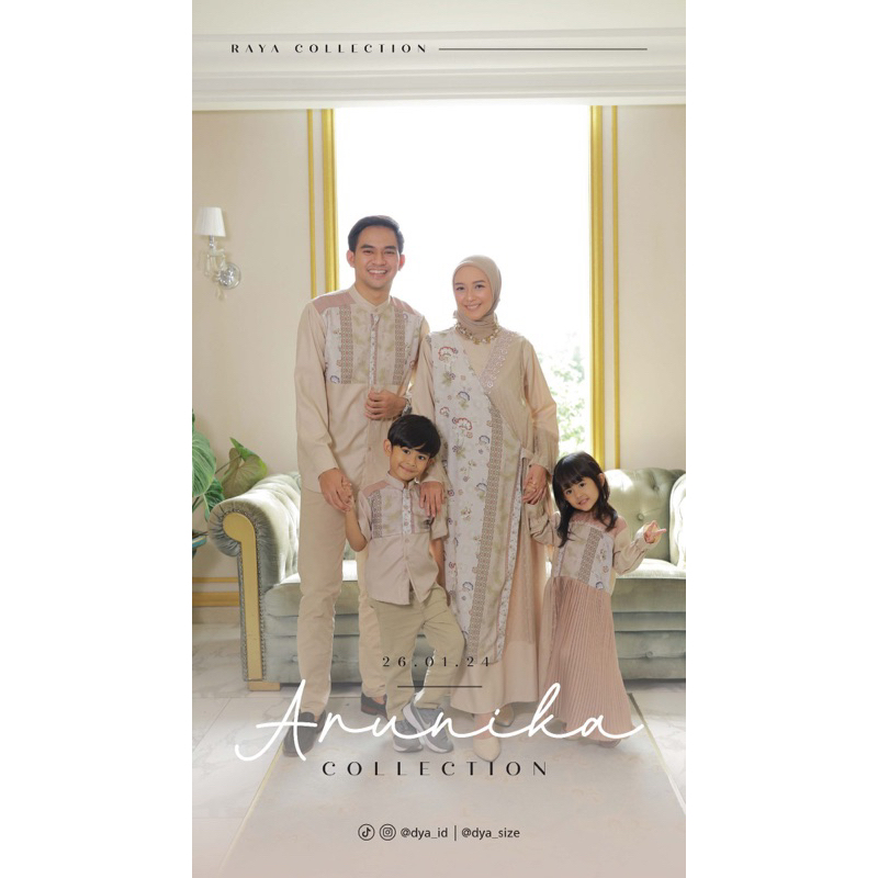 ARISHA DRESS | ARUNIKA SERIES RAYA BY DYA ID | Pakaian Lebaran Keluarga Dress Dewasa
