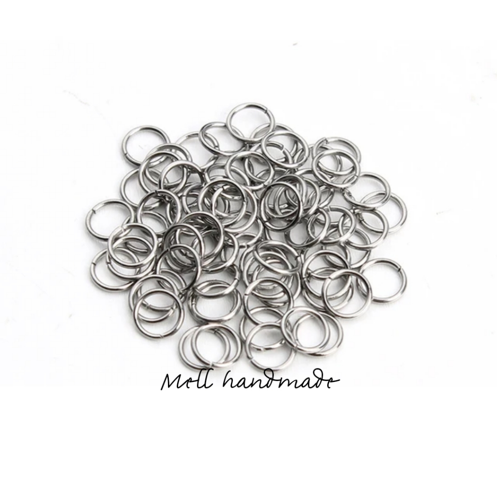 25 Gram Jump Ring 6,8,10mm - Ring O 10mm - Ring Sambung Aksesoris Diy