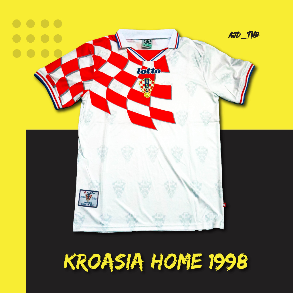 Jersey Retro Kroasia Home World Cup 1998