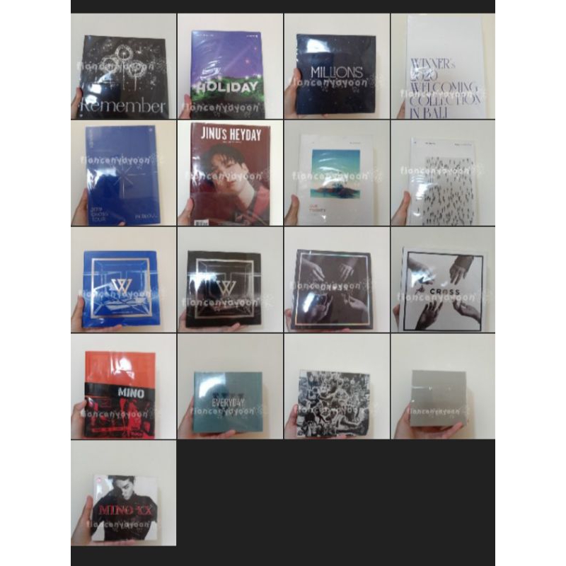 WTS ALBUM WINNER CROSS, EXIT E, WE, KIT , TAKE. EVERYD4Y, JINU HEYDAY. OTF, FNF, REMEMBER