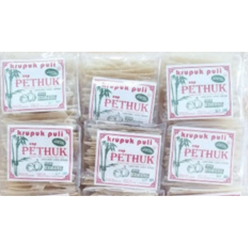

Kerupuk Puli cap pethuk rasa bawang mentah 110gr