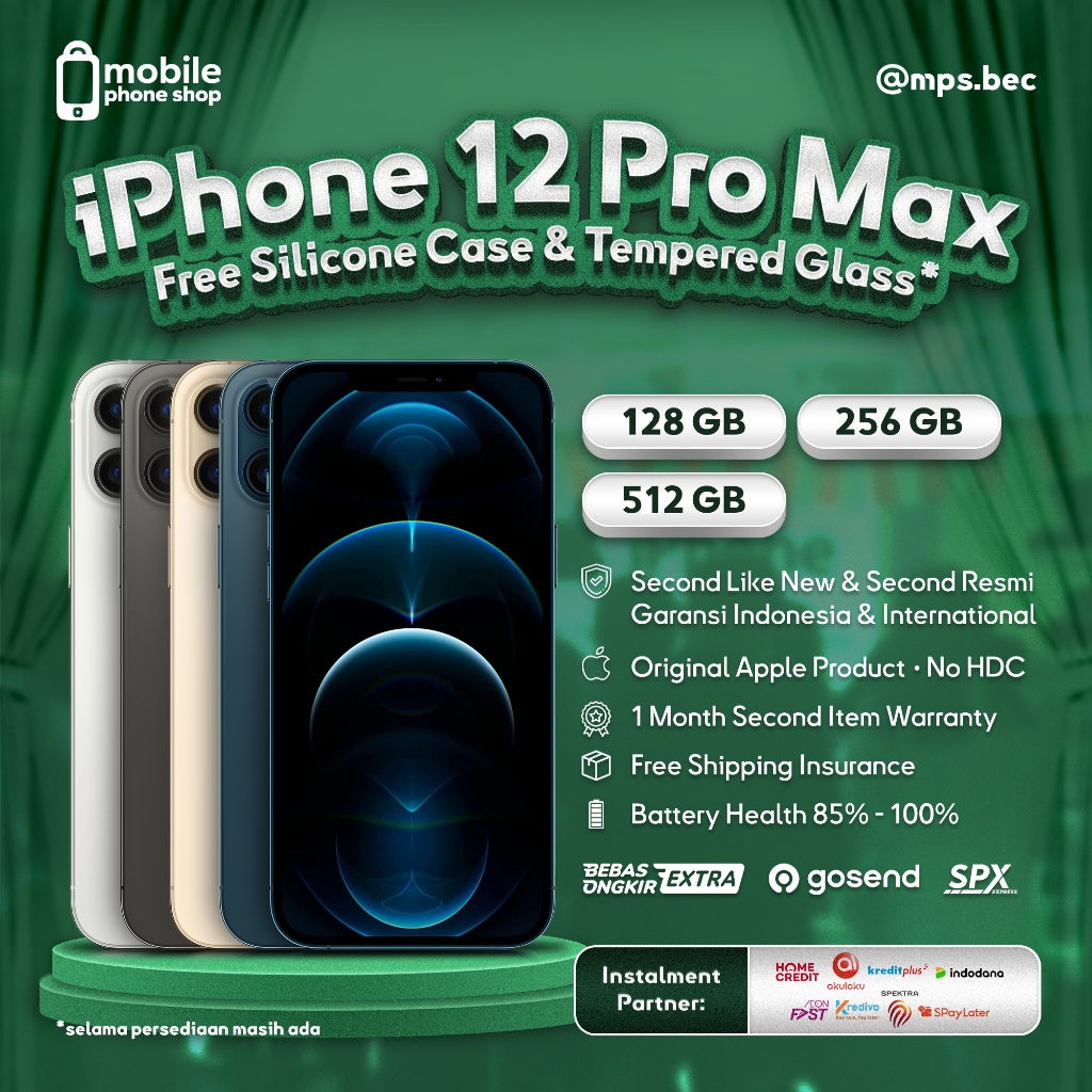 IPHONE 12 PRO MAX 128 256 GB - SECOND 99% LIKE NEW - IBOX / INTER