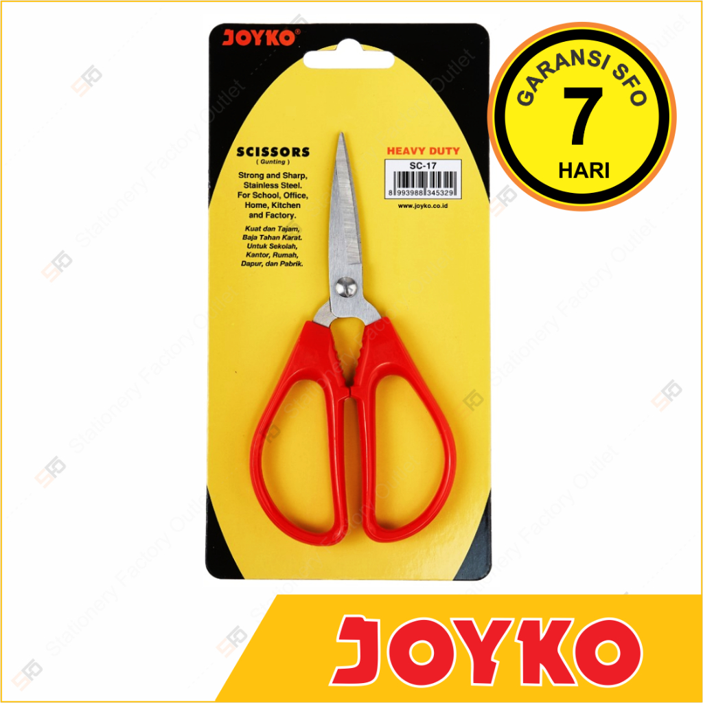 

Gunting Dapur Joyko SC-17 - Heavy Duty Scissors Sayur Daging - SFO Semarang Official