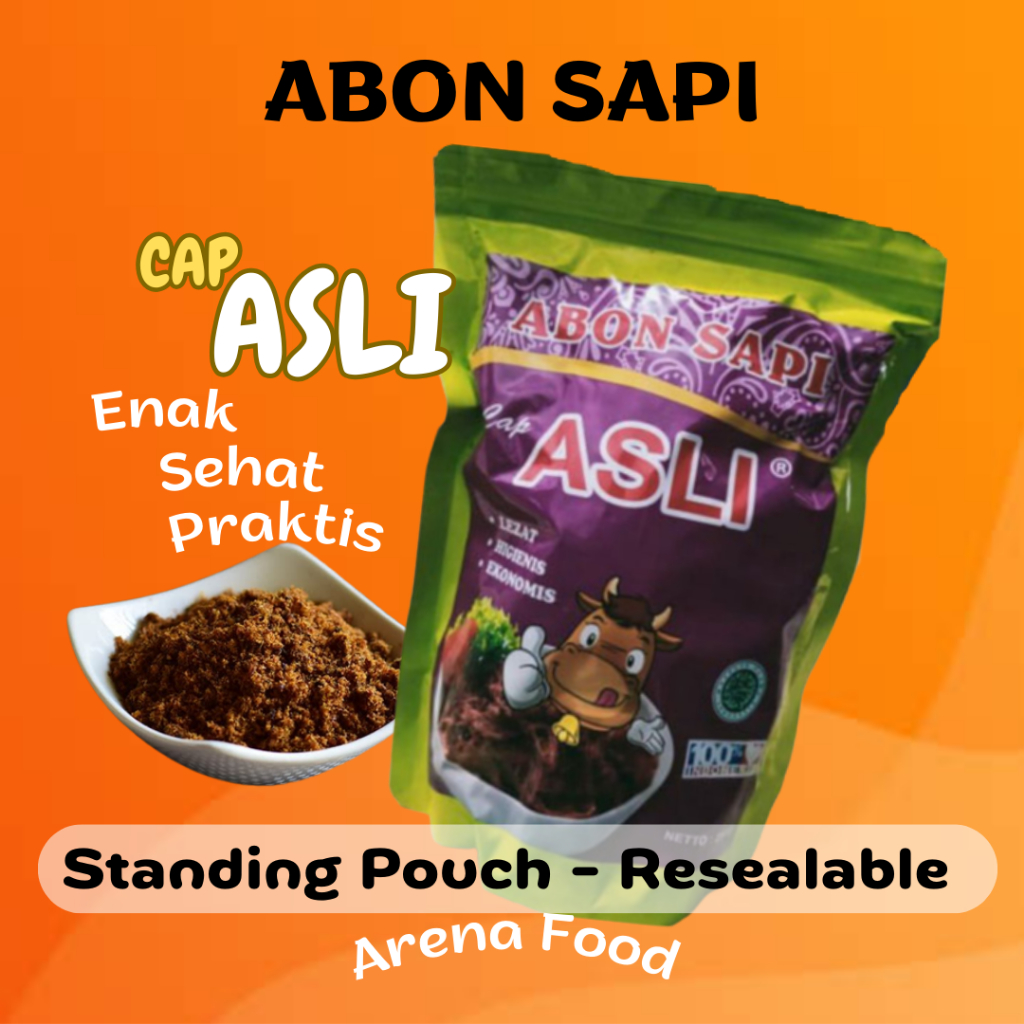 

Abon Sapi Asli Boyolali 250 gr | GAJAH INGGIL | Original Beef Floss | Khas Boyolali Khas Solo | Premium Spesial Super | Oleh Oleh Enak Sehat Pouch | 250 Gram