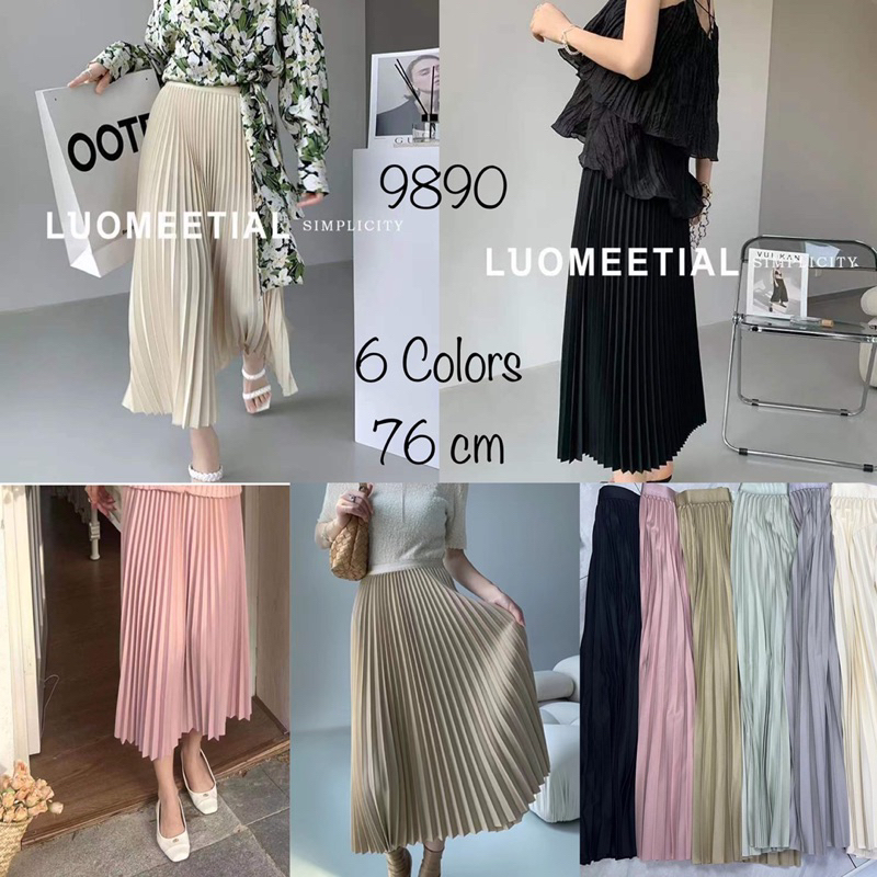 Rok Import Premium, Plisket, Ukuran 7/8, Panjang 76 cm LP dari 65 cm bisa melar sampai 110 cm, dari 
