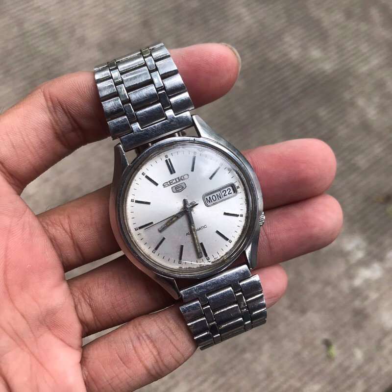 jam tangan vintage Seiko 5 Automatic jalan original kuno antik jadul