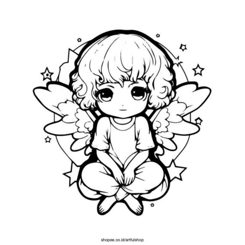 

KERTAS MEWARNAI/GAMBAR/SKETSA/COLORING FANTASI KARTUN LUCU UNTUK ANAK