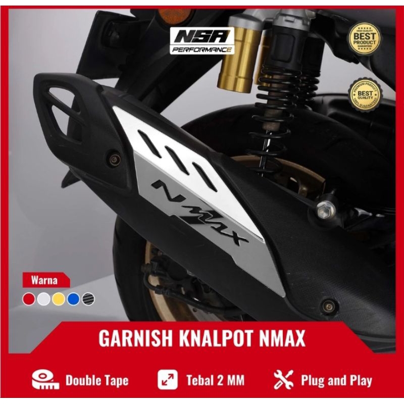 Cover Knalpot Nmax New Garnish Knalpot Nmax New Aksesoris Nmax New Garnish Tutup