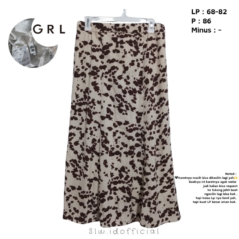 Rok Motif Sapi (Brand GRL) ORI NO KW