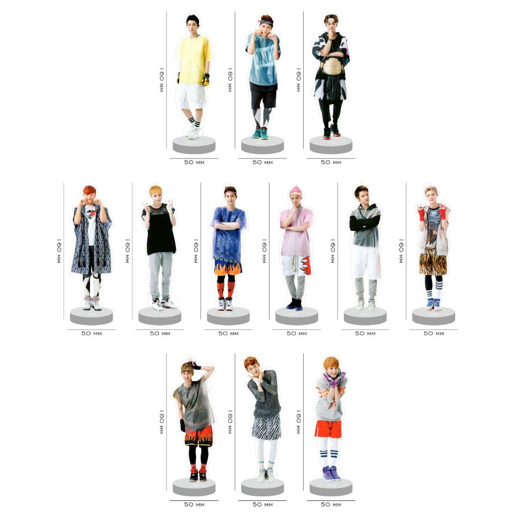 Mini Stand Figure Akrilik Exo Mama Wolf EXO M EXO K