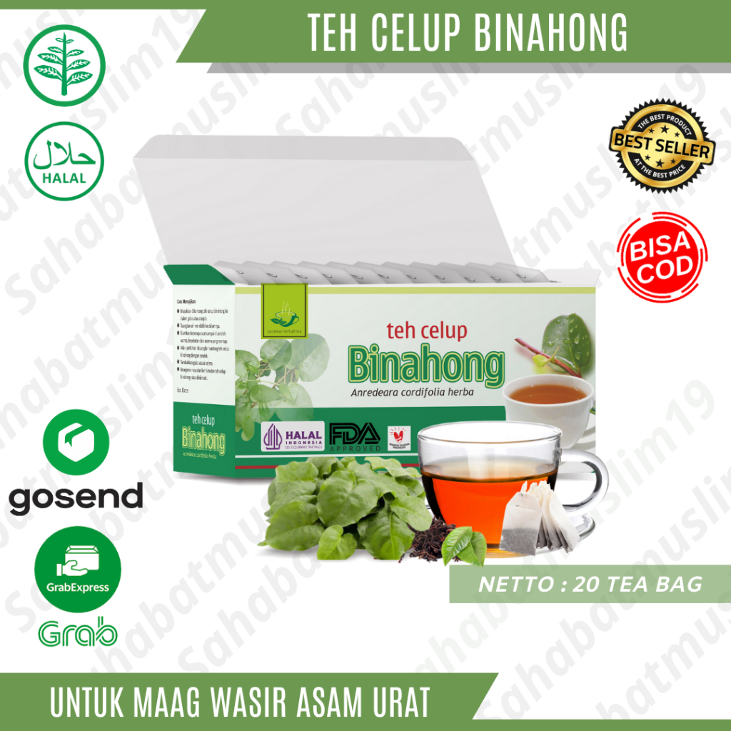 

Teh Celup Ekstrak Daun Binahong Tazakka Herbal Untuk Maag Wasir Asam Urat Secara Alami Ampuh Original