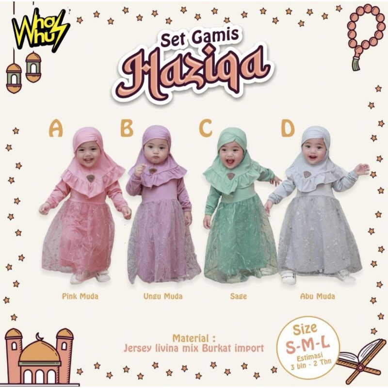 Set Gamis HAZIQA by Whas Whus