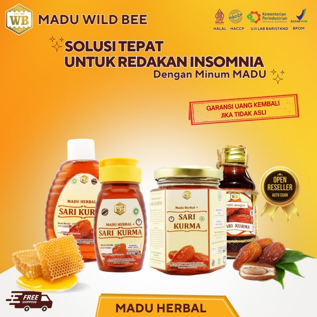 

WB Wild Bee - Madu Sari Kurma/Madu Herbal - Wild Bee - Kemasan Try kit