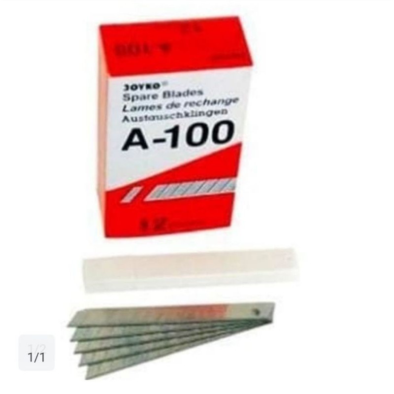 

Cutter Blade Refill Isi Pisau Pemotong Kenko A-100 (1 tube isi 5 pcs)