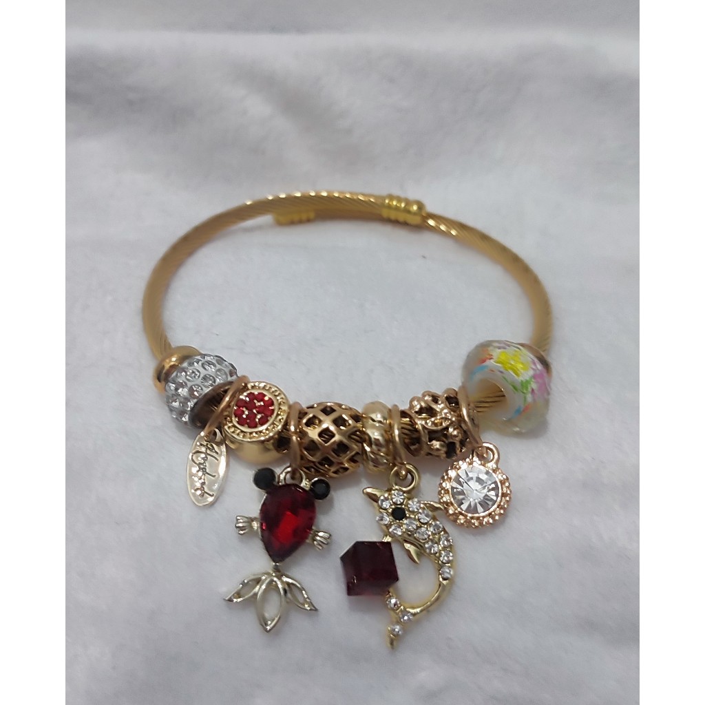 Gelang Pandora Turkey/bracelet/Gelang Cantik/Gelang Unik/Bracelet Gold/bahan Stainless Steel