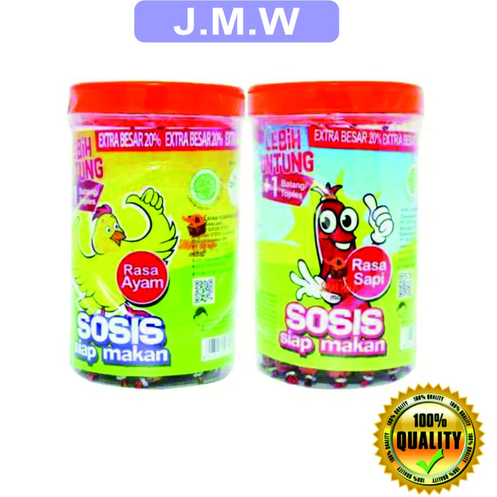 Sosis So Nice Siap Makan Kemasan Toples / sosis so nice isi 24+1 batang extra lebih besar