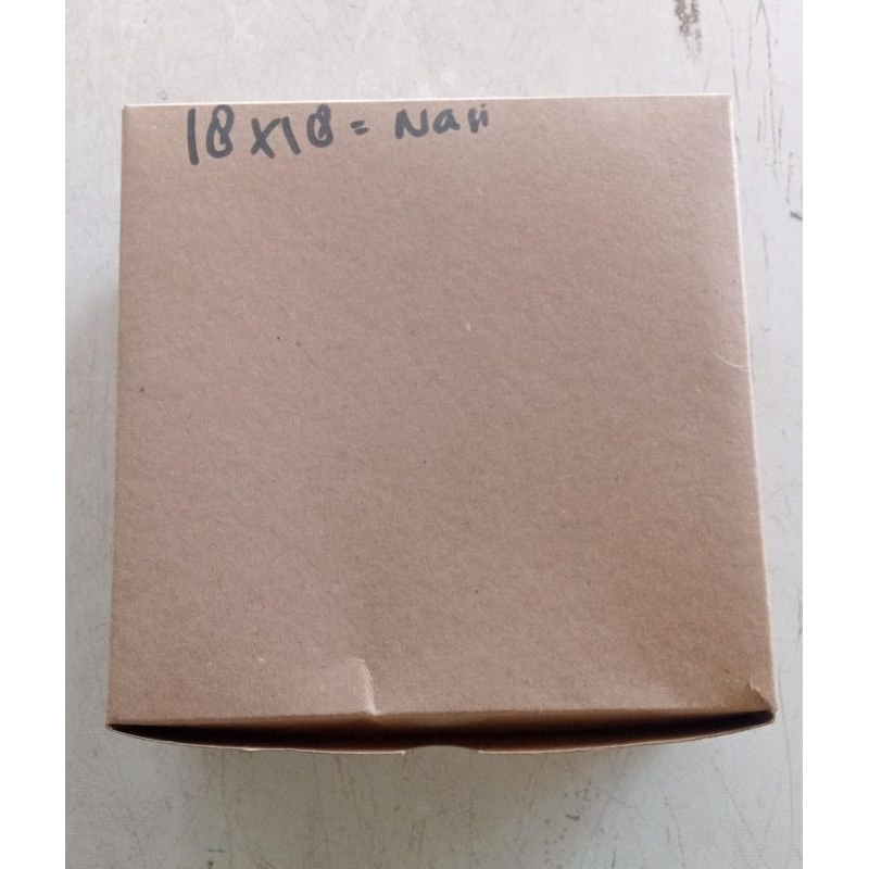 [instan] Kotak COKLAT / 1pak / Snack Box / Kotak Nasi / Kotak Kue / Wadah Kue / Kotak 12x12/16/18