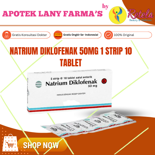 Natrium Diklofenak 50Mg 1 Strip 10 Tablet