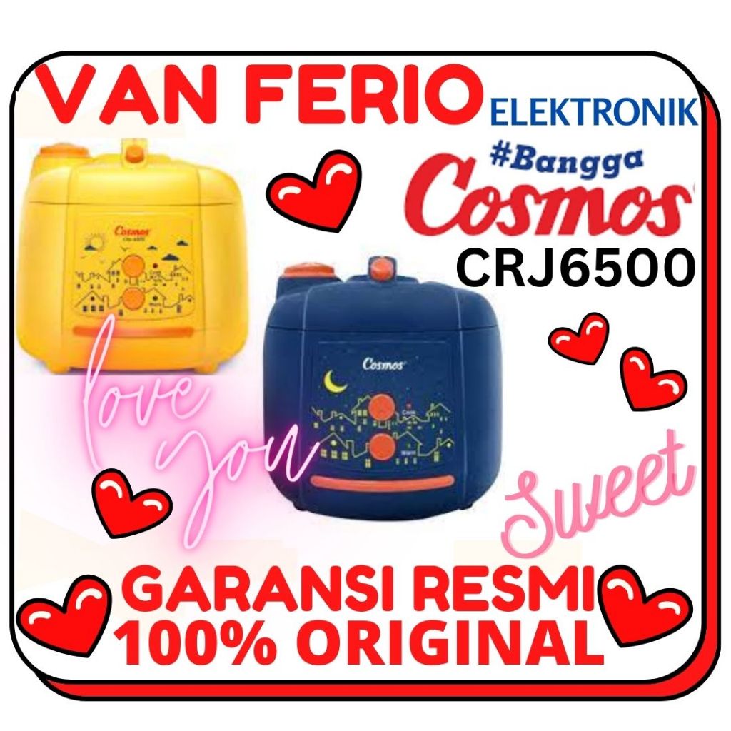 Cosmos Rice Cooker Magic Com 2 Liter Harmond CRJ 6500 CRJ6500 CRJ-6500