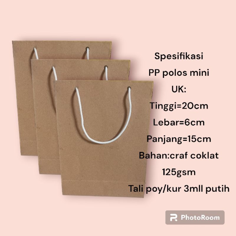 

PP polos mini(15x6x20) 1pak isi 12pc