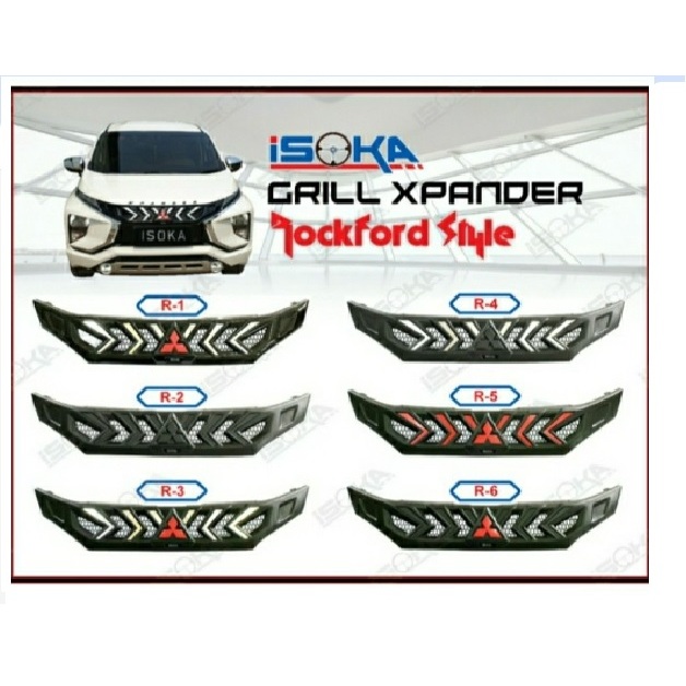 Grill depan mitsubishi XPander Rockford/ Grill bemper depan/ grill bumper depan
