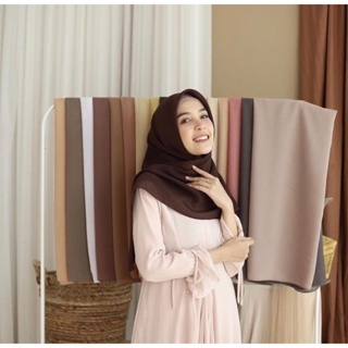 PBA Hijab Bella Square | Jilbab Kerudung Segiempat Polos/ Hijab Bella Square Segi Empat